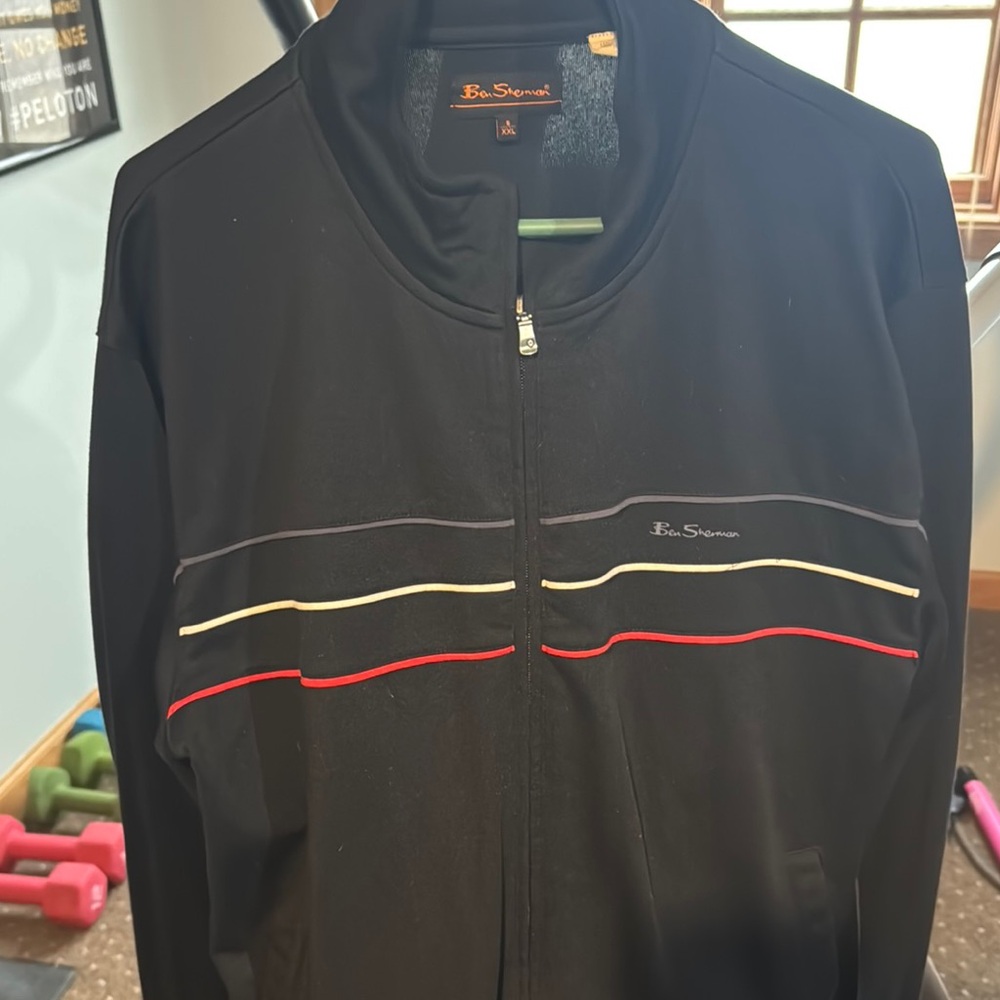 Ben Sherman navy Jacket with Red and White Accents